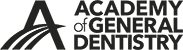 Academy of General Dentistry logo featuring a stylized tooth and professional design elements representing dental excellence.