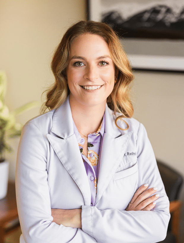 Dr. Filice, specializing in family medicine, is depicted in a professional setting, engaging with patients